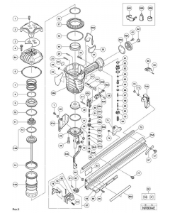 Hitachi STRIP NAILER NR90AE Spare Parts