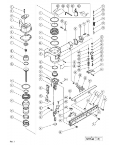 Hitachi NAILER NT65A2 Spare Parts