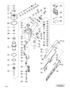 Hitachi FINISH NAILER NT65MA2 Spare Parts