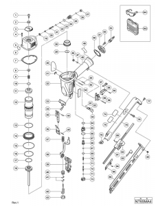 Hitachi FINISH NAILER NT65MA4 Spare Parts