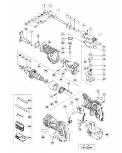Hitachi CORDLESS RECIPROCATING SAW CR18DMR Spare Parts