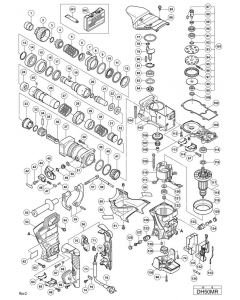 Hitachi ROTARY HAMMER DH50MR Spare Parts