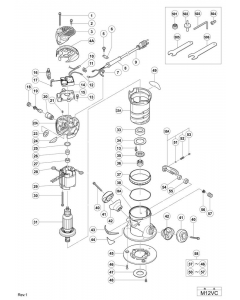 Hitachi ROUTER M12VC Spare Parts