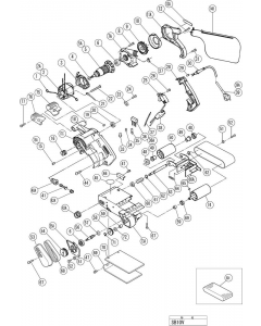 Hitachi BELT SANDER SB10V Spare Parts