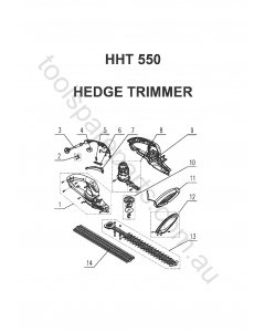 Homelite HHT550 Spare Parts
