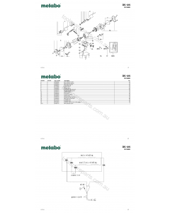 Metabo DS 125 19125000 Spare Parts