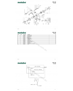 Metabo DS 125 19125420 Spare Parts