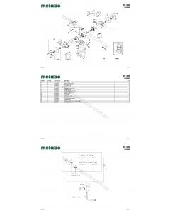 Metabo DS 200 19200000 Spare Parts