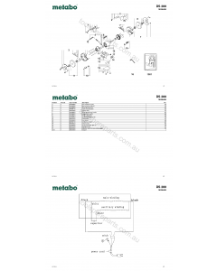 Metabo DS 200 19200420 Spare Parts
