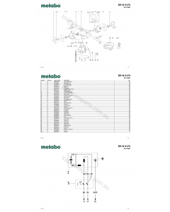 Metabo DS W 5175 05175000 Spare Parts