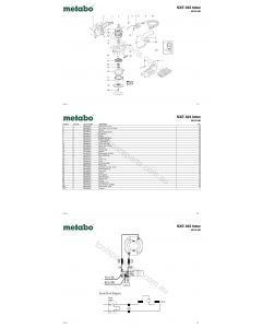Metabo SXE 325 Intec 00325180 Spare Parts