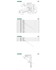 Metabo HS 65 20018000 Spare Parts