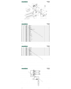 Metabo HS 8765 08765180 Spare Parts