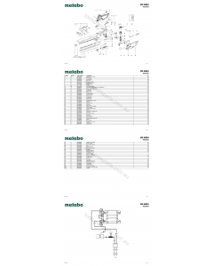 Metabo HS 8855 08855000 Spare Parts