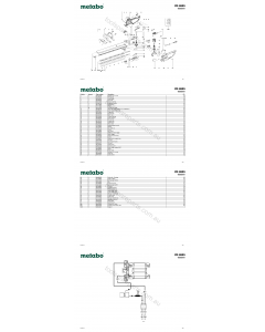 Metabo HS 8865 08865001 Spare Parts