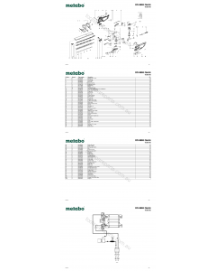 Metabo HS 8865 Quick 06365180 Spare Parts