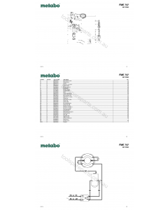 Metabo FME 737 00737000 Spare Parts