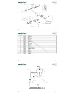 Metabo FME 737 00737001 Spare Parts
