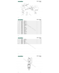 Metabo WEV 15-125 HT 00562420 Spare Parts