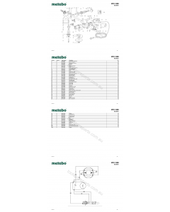 Metabo WQ 1400 20036001 Spare Parts