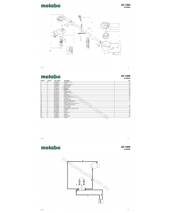 Metabo AS 1200 01200000 Spare Parts