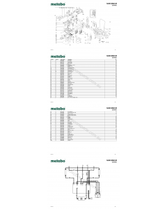 Metabo SHR 2050 M 02044000 Spare Parts