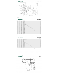 Metabo SHR 2050 M 02044001 Spare Parts