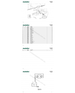 Metabo GE 700 06303000 Spare Parts