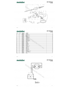 Metabo GE 700 Basic 06304000 Spare Parts