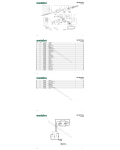 Metabo GE 900 Plus 06305190 Spare Parts