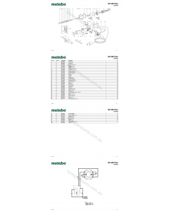 Metabo GE 900 Plus 21020000 Spare Parts
