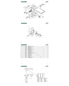 Metabo TS 250 0102502000 11 Spare Parts