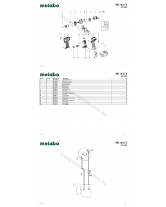 Metabo BS 18 LTX 02144000 Spare Parts