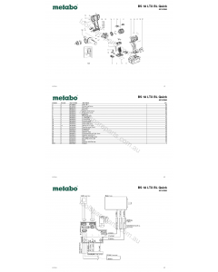 Metabo BS 18 LTX BL Quick 02197000 Spare Parts