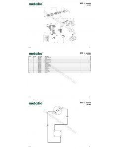 Metabo BST 12 Impuls 02274000 Spare Parts
