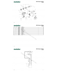 Metabo BSZ Partner Edition 20029000 Spare Parts