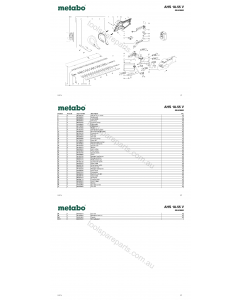 Metabo AHS 18-55 V 00463000 Spare Parts
