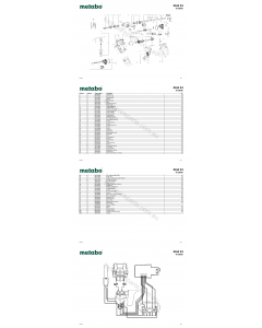 Metabo KHA 24 00189000 Spare Parts