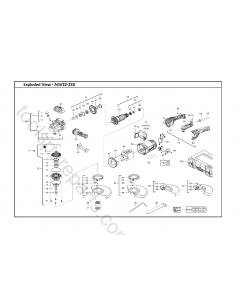 Milwaukee AGV22-230 Spare Parts