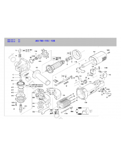Milwaukee AG750-125 Spare Parts
