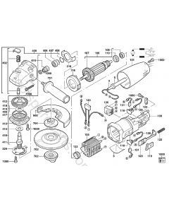 Milwaukee AG715-115X Spare Parts