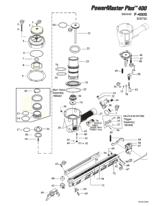 Paslode F400-S 2006 Model B20440 Spare Parts