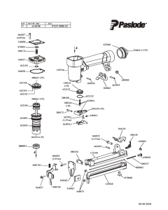 Paslode P21P 4000-25 A10198 Spare Parts