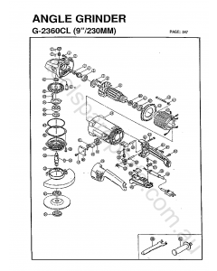 Ryobi G2360CL Spare Parts