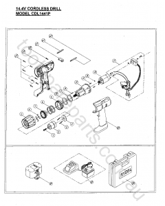 Ryobi CDL1441P Spare Parts