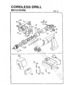 Ryobi BD1219VRK Spare Parts