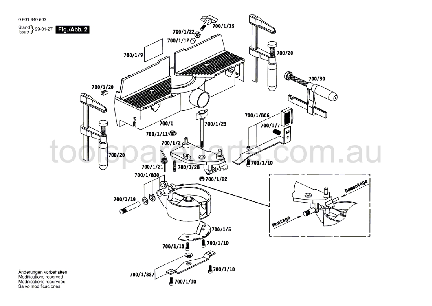 Bosch GFS 350 E 0601640537  Diagram 2