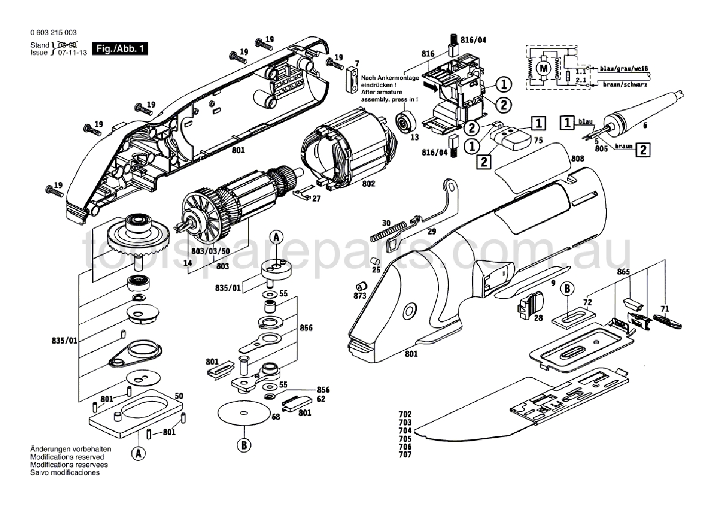Bosch PFS 250 0603215237  Diagram 1