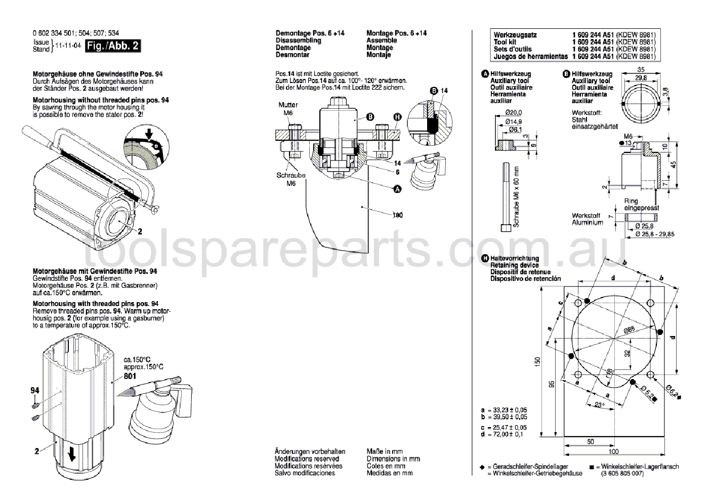Bosch HWS 810/230 0602334501  Diagram 2
