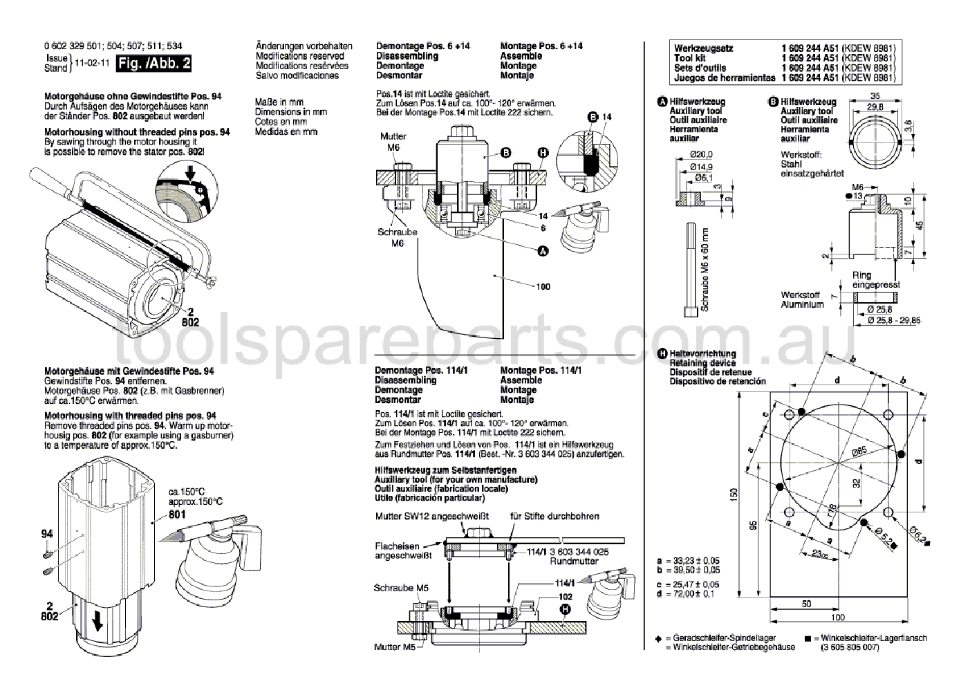 Bosch HWS 85/180 0602329501  Diagram 2